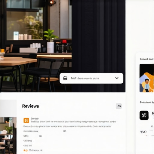 Advanced Local SEO Map Profile Optimization Illustration of a local business profile highlighting SEO optimization techniques.
