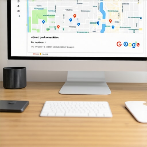 Person analyzing local SEO data on computer for Google Maps optimization