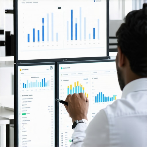 Person working on local SEO and Google Maps optimization using analytics software