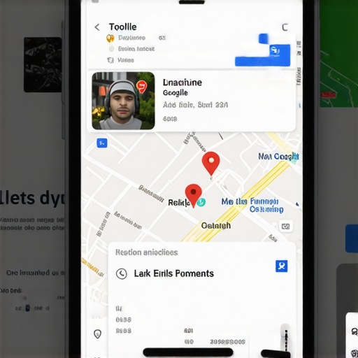 Screenshot illustrating the process of correcting a business location on Google Maps.