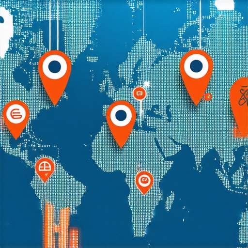Google Maps SEO Optimization Process Illustration of a digital map with markers being optimized for SEO in 2026