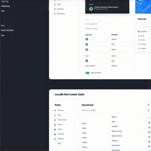 Screenshot showing BrightLocal and Google Search Console dashboards for local SEO tracking.