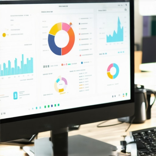Person analyzing local SEO metrics on a digital dashboard