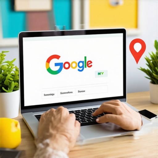 Person reviewing and correcting Google My Business information on a laptop.