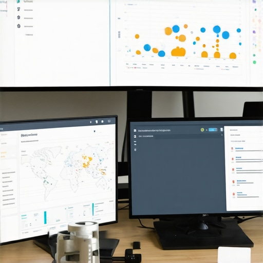 Screenshot of local SEO software dashboard showing maps and analytics