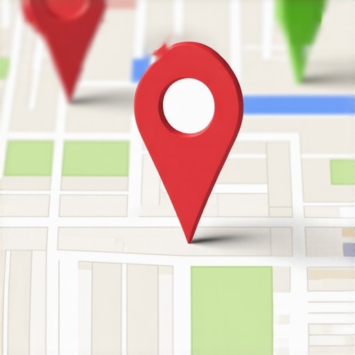 Person updating business information on a digital map interface